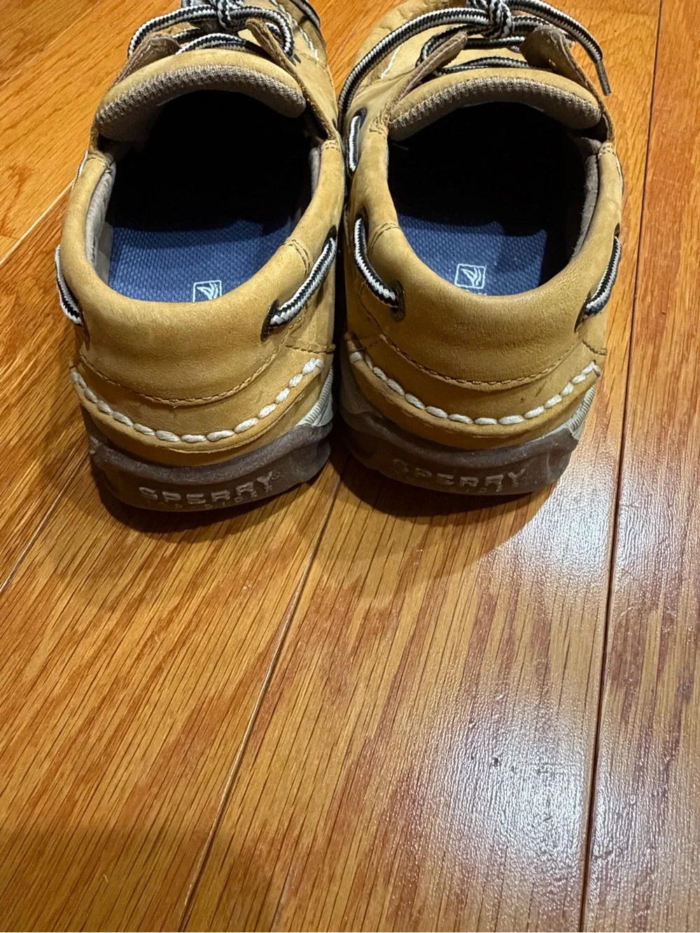 Sperry Top-Sider Tan Leather Boat Shoes Boys Size 4M